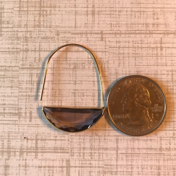 Anthropologie Crescent Hoop Earrings - Picture 5 of 5